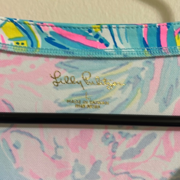 LILLY PULITZER SIZE LARGE NADINE CHILLYLILLY DRESS *GIMME THE JUICE* UPF 50+ - Picture 3 of 4